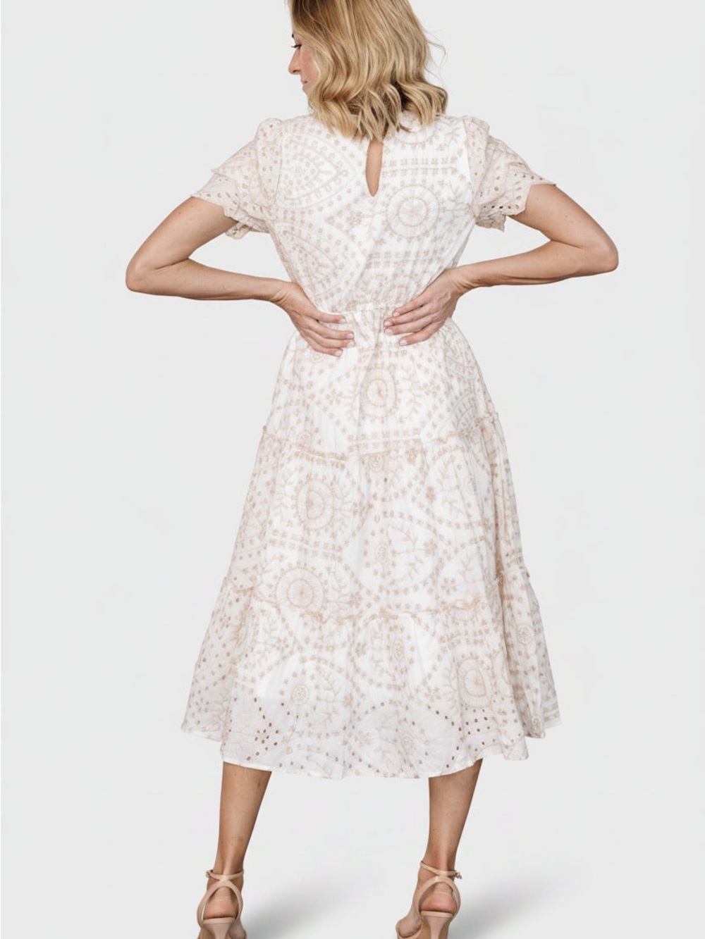 Baltic Born Mirabel Eyelet Midi Dress - Picture 3 of 9